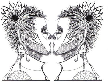 Natural forms portrait