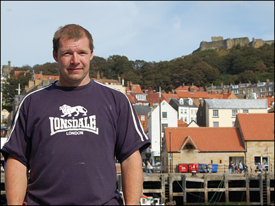 Mark Cappleman on the deck of his trawler