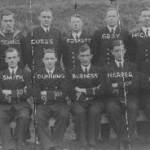 Course members, crossed above those who lost their lives during the course of the war, and subsequently .Mr Dunning is front row second left.