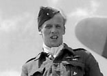 Wing Commander Warburton on the wing of his aircraft