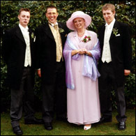 Image: Dick's sons, Richard, Timmy and Simon