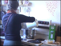 Ruth in the kitchen