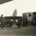 Casualties being transferred from a ‘Bombay’ at base to waiting ambulances to be dispatched to hospitals.