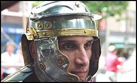 Man dressed as Roman Soldier