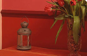 Using a red colour scheme