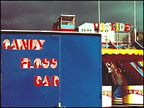Candy floss bar on Cromer seafront