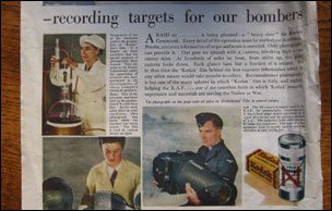Pictures of the large camera Fahy used