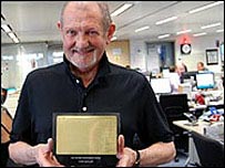 Butler with his Sony in 2007