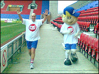 Chessy crosses the finish line with Wigan's JJ