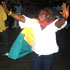 Fan with flag