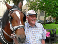 Ray Smith setting off from Dean Court in York