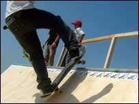 Skateboarding