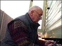 Trevor and caravan
