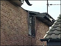 Damage at Lynn's home after the fire
