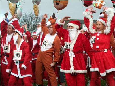 Warming up for the fun run