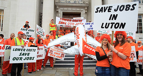 Easyjet protesters