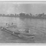"Queenie" on the launch on the River Euphates 1943