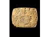 A tablet inscribed with cuneiform. It contains details of beer rations. © Trustees of the British Museum