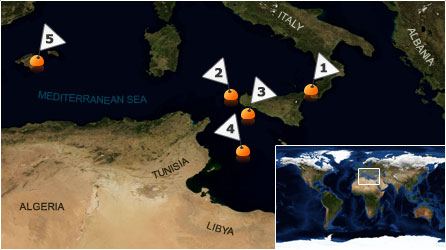 Dive map - Mediterranean Sea - Site 6