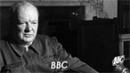 Winston Churchill yn siarad ar radio'r BBC yn ystod yr Ail Ryfel Byd.