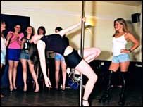 Pole dancing class