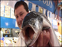 The star of the Fish-Slapping Dance