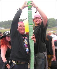 Two members of the 'cup squad'