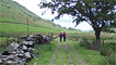 Derek and Ceri heading off down a track