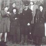 The Station Master of St Vaast with his 2 daughters to whom I still write.