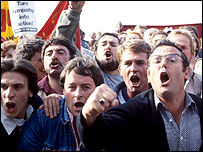 Miners protest