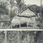 'C'Company HQ at Legyi before and after being shelled, taken by CQMS Frederick Weedman