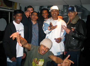(From left to right) Jakes, Roughcut, Cutting Room winner, Spooka, Bailey, Dynamite, Eksman all join L Double