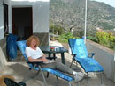 Sue on the terrace