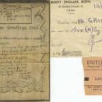 Special mail, Cairo Hotel, Shafto Cinema ticket