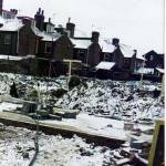 View of the building site where the bomb was found