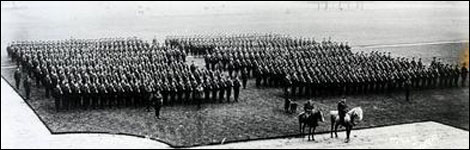 Men parading