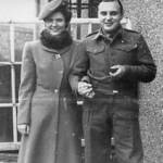 Edinburgh  23rd October 1945  Marjory and Alan together again after three  years and seven months total separation. For us - the war is over at last.