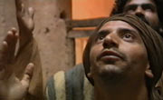 Actor as Peter, with another disciple, looking up to heaven