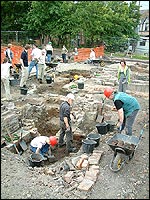 On site at the Northenden dig