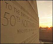 The 50th  Northumerland Regiment's memorial