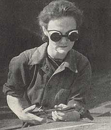 Woman shipyard worker