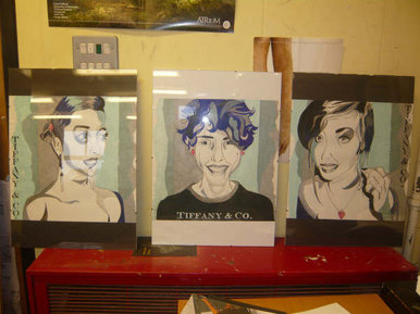 A-Level Art coursework - Fashion Illustration