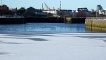 The quay behind the IMAX, looking towards the Clyde, 6 Jan 2010