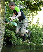 Diving into the River Frome