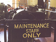 the steam engine at the Tech