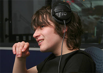 Kieran's third ear is a little higher than most