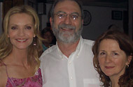 Joan Allen, Lenny Lopate and Sally after the broadcast