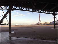 Blackpool beach