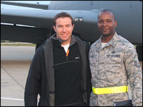 Jozef Hall and Master Sergeant Charles Tubbs