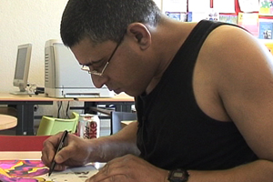 Hardip hears voices. Sometimes they are very noisy and seem to come out of nowhere but he does have ways of coping. 